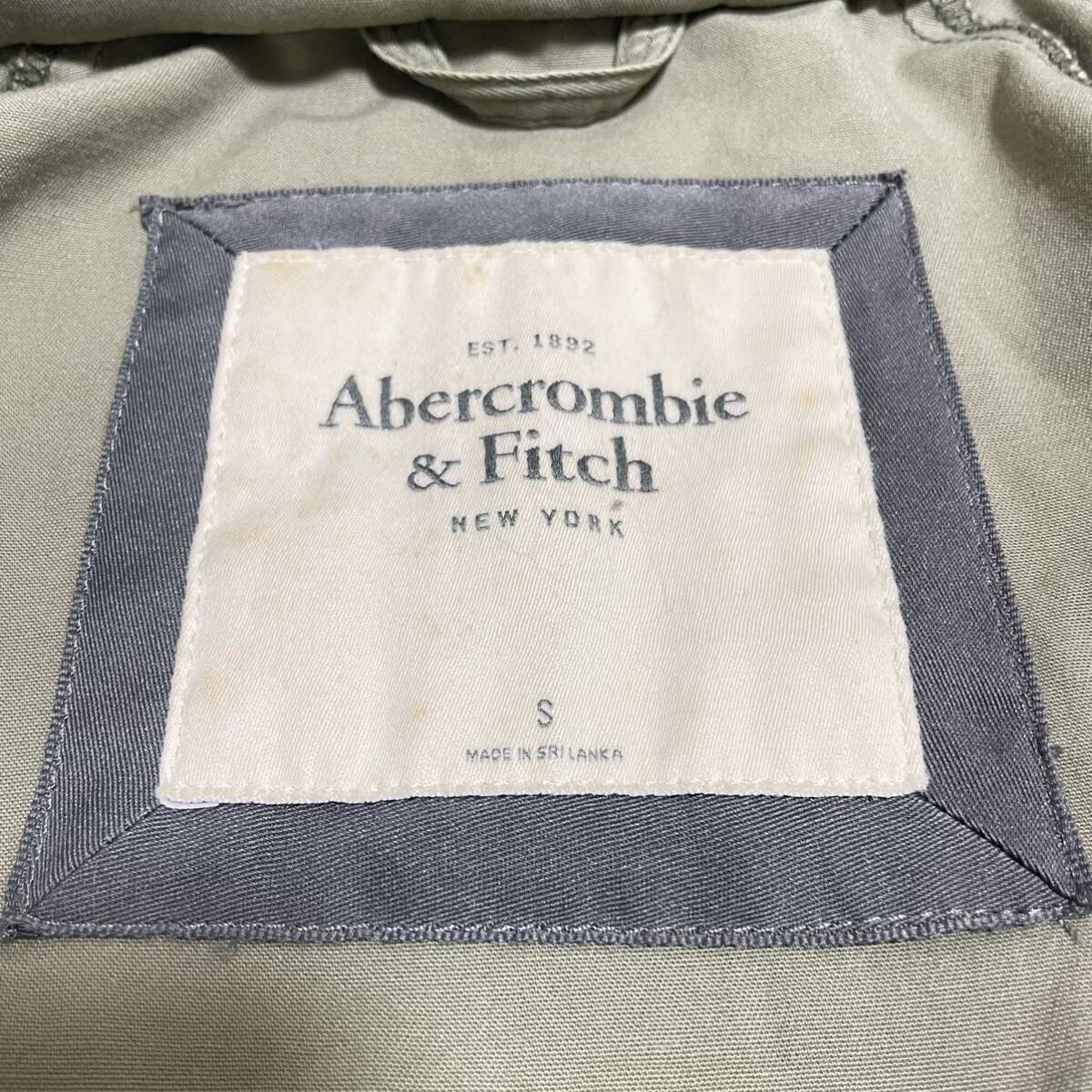 アバクロンビーアンドフィッチ Abercrombie & Fitch フライトジャケット ミリタリージャケット カーキ レディース サイズS ＊CW_画像8