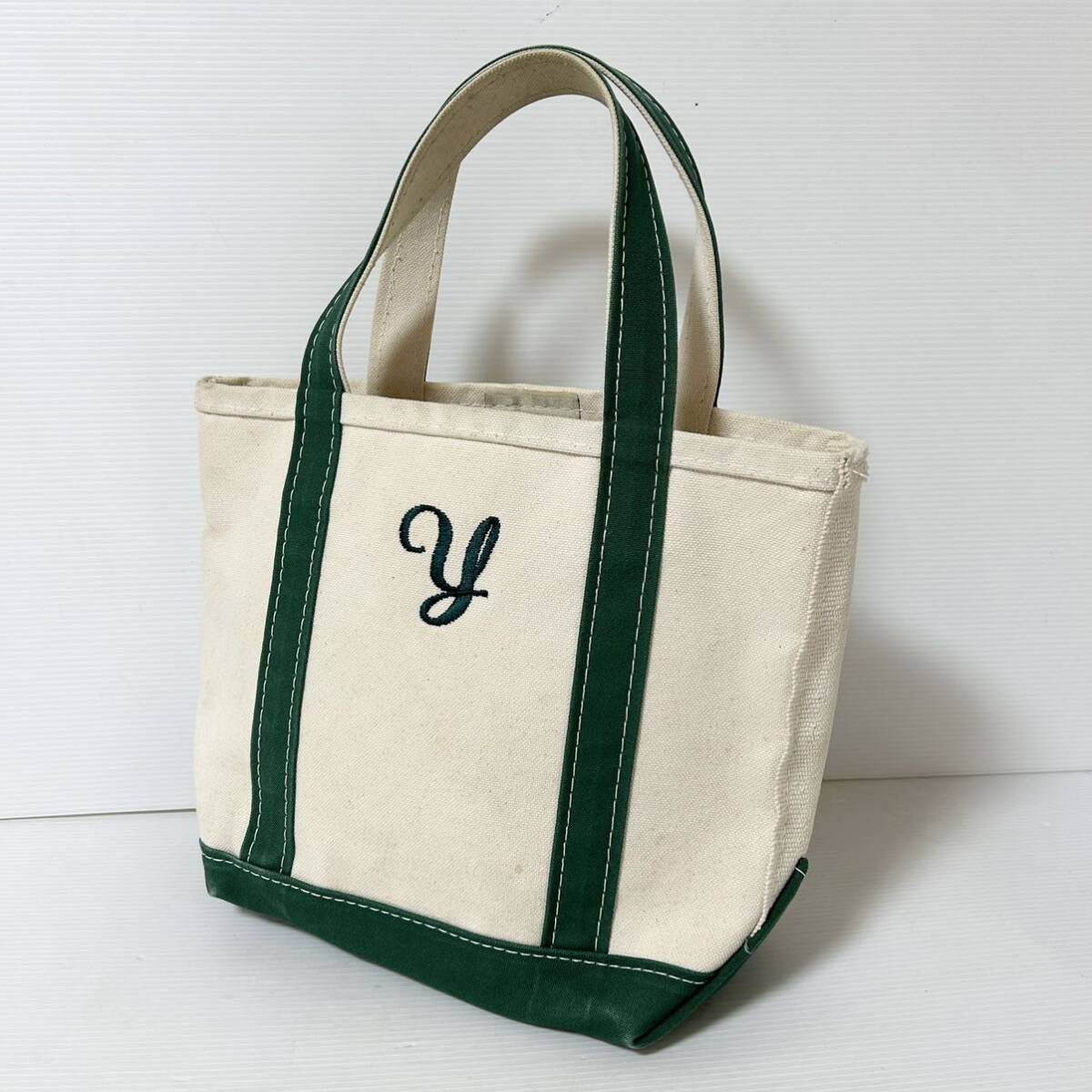 【80s90s/USA製】L.L.Bean BOAT AND TOTE エルエルビーン トートバッグ ハンドバッグ ヴィンテージ キャンバス ビーントート ＊AGの画像1