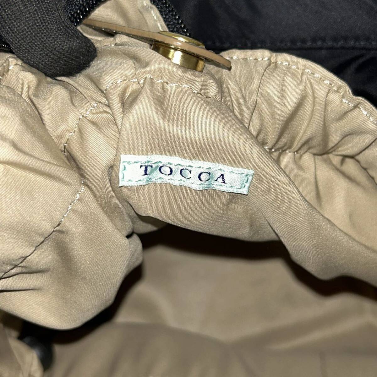 【新品同様】TOCCA トッカ マザーズバッグ 2WAY ショルダーバッグ トートバッグ ブラック ＊DOの画像6