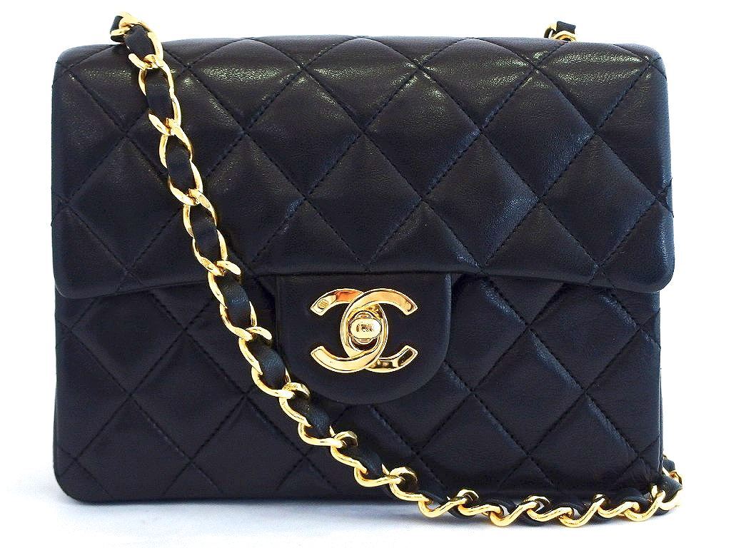 新品同様！シャネル CHANEL ミニマトラッセ　チェーンショルダーバッグ　ラムスキン　ターンロック デッドストック ok4808211607_画像1