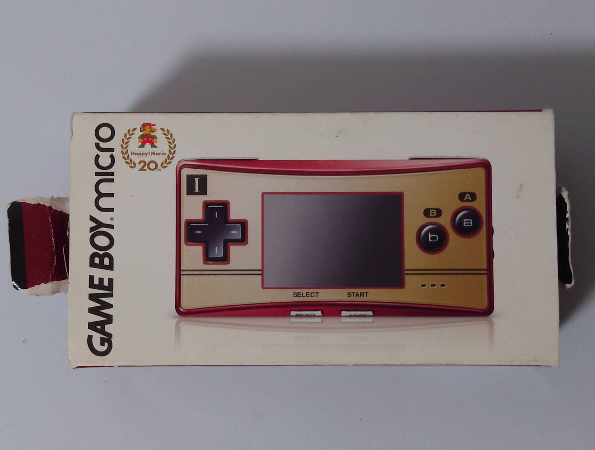 (3958) Nintendo 任天堂 GAME BOY micro ゲームボーイミクロ ファミコンカラー OXY-001 美品 動作未確認_画像8