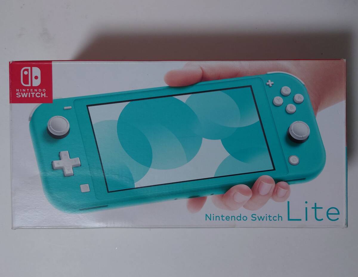 (4132) ジャンク品 Nintendo Switch Lite ターコイズ ニンテンドー スイッチ ライト 本体 付属品なし 通電・動作すべて未確認_画像1