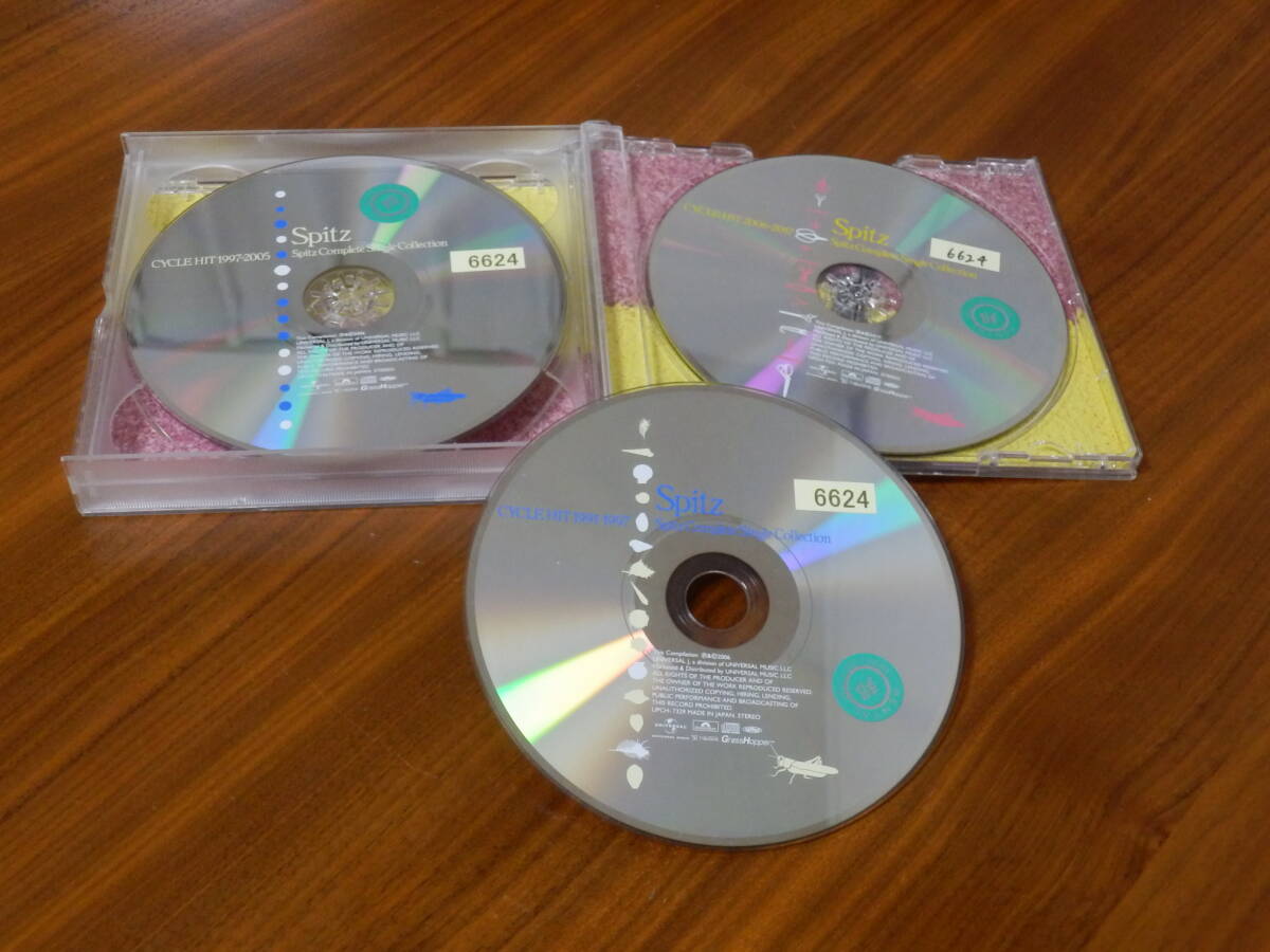 スピッツ CYCLE HIT 1991-2017 Spitz Complete Single Collection 期間限定盤 初回盤 ベスト CD3枚組 レンタル落ち外箱+歌詞カードなしの画像2