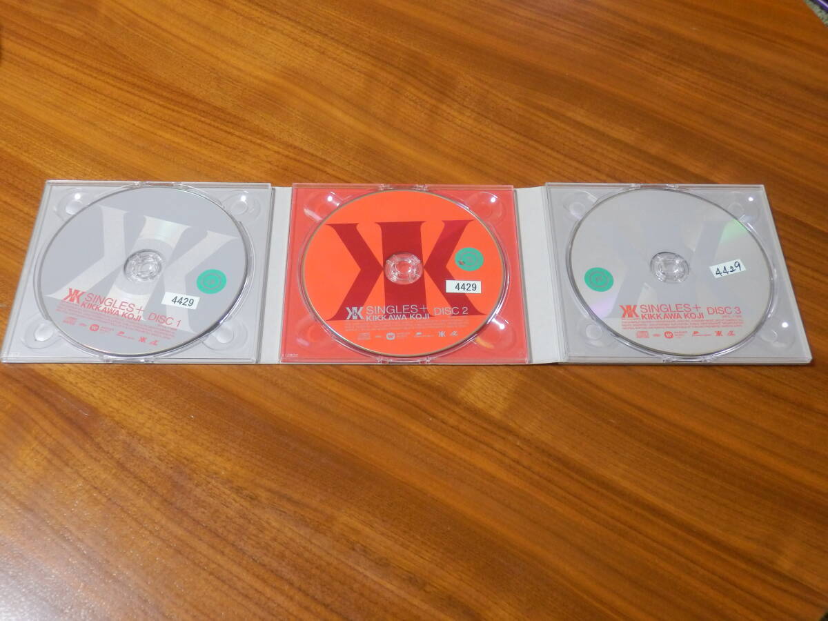 吉川晃司 CD3枚組ベストアルバム「SINGLES＋」30周年記念コンプリート シングル コレクション COMPLEX コンプレックス 帯あり_画像3