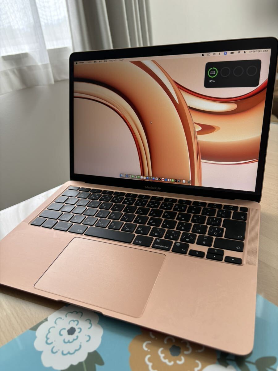 Apple MacBook Air M1 2020 512GB メモリ8G ハブ付 ピンクゴールド SSD の画像3