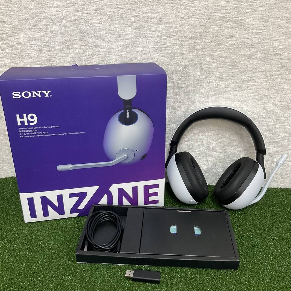 SONY ソニー INZONE H9 ワイヤレスノイズ キャンセリング Gaming Head set ゲーミング ヘッドセット ホワイト 動作確認済みの画像1