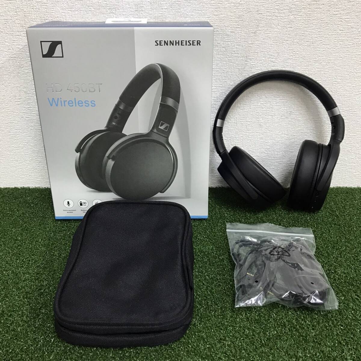 SENNHEISER ゼンハイザー HD 450BT ブラック Wireless ワイヤレス ノイズキャン ヘッドホン Bluetooth オーディオ 動作確認済み Cの画像1