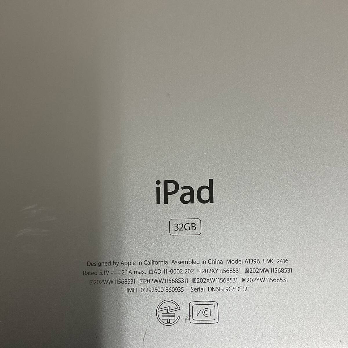 Apple アップル iPad アイパッド Apple iPad 第2世代 Wi-Fi+3G 本体 A1396 シルバー 8点 まとめ セット タブレット_画像3