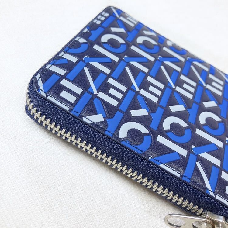 [未使用品] KENZOケンゾー ラウンドファスナー 財布 ロゴ ジップウォレット 二つ折り財布_画像2