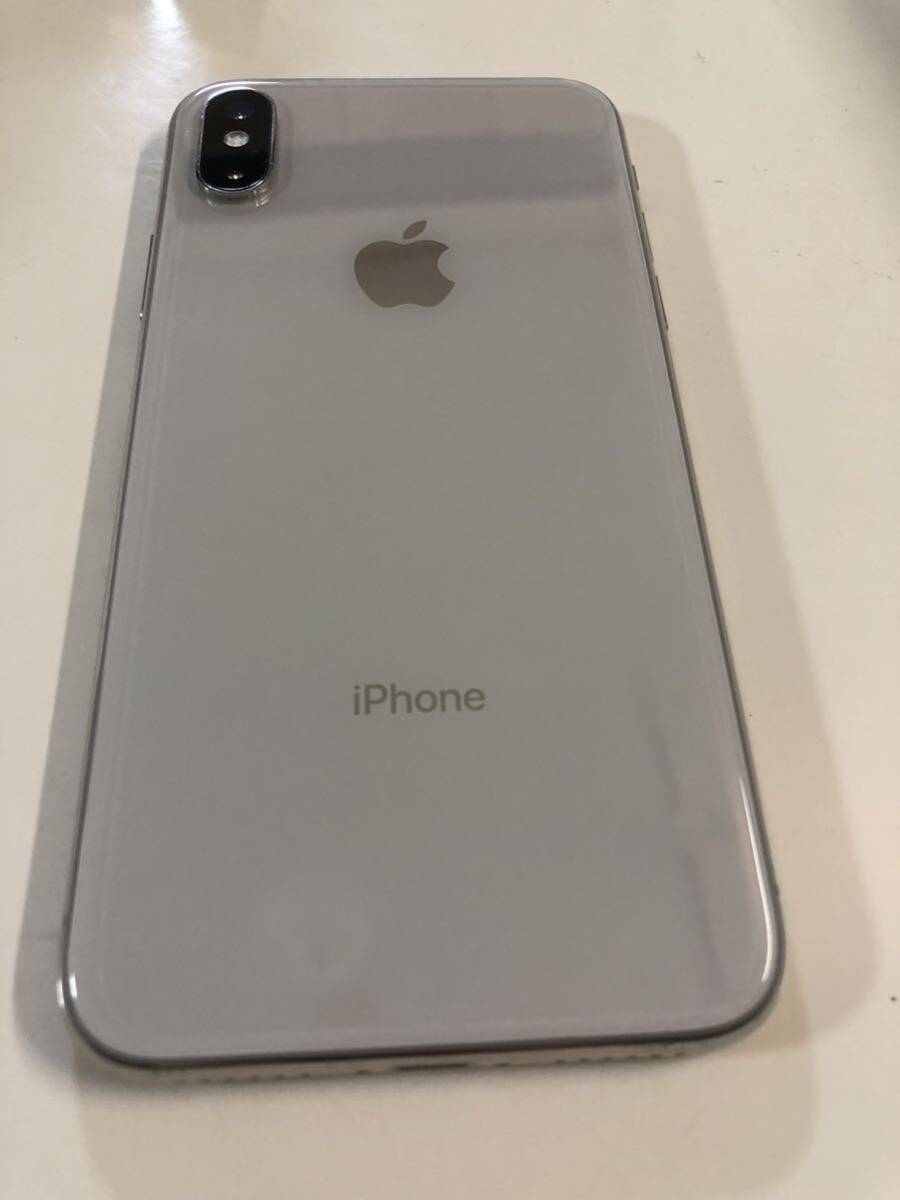 100円〜 iPhone X 64GB シルバー Apple AU UQモバイル　バッテリー86% 交換品 _画像6