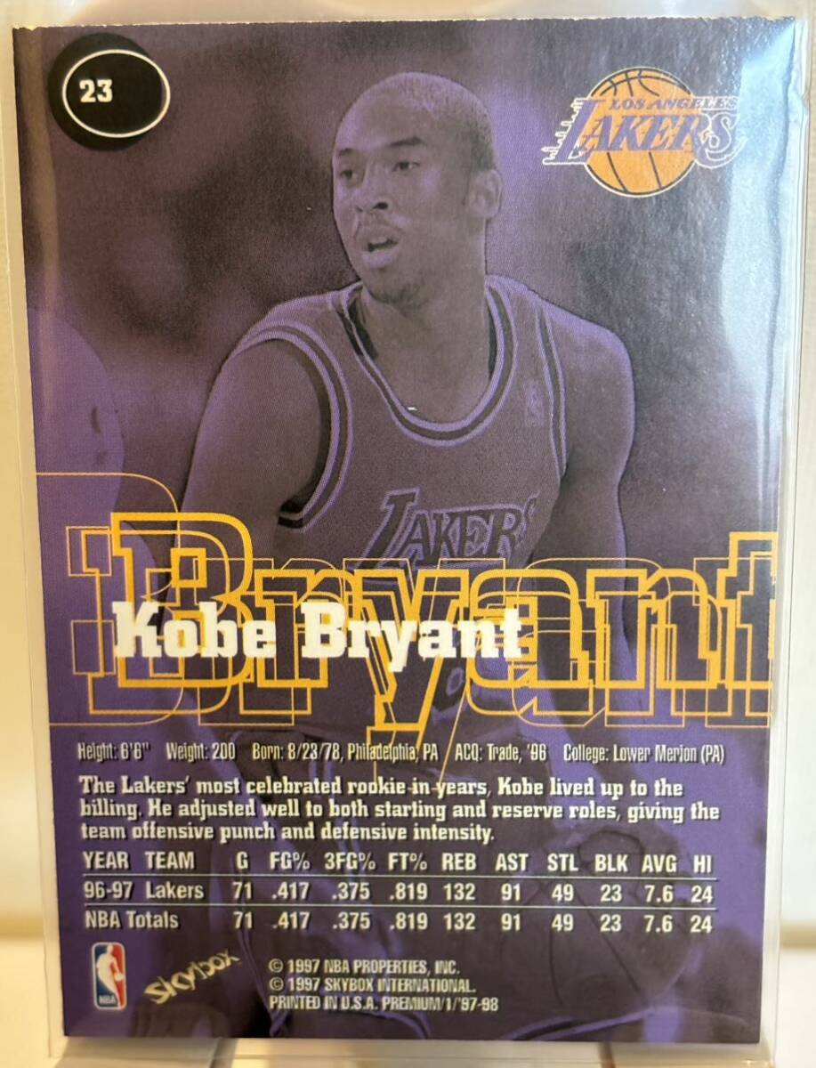 1997-98 NBA SKYBOX PREMIUM KOBE BRYANT_画像2