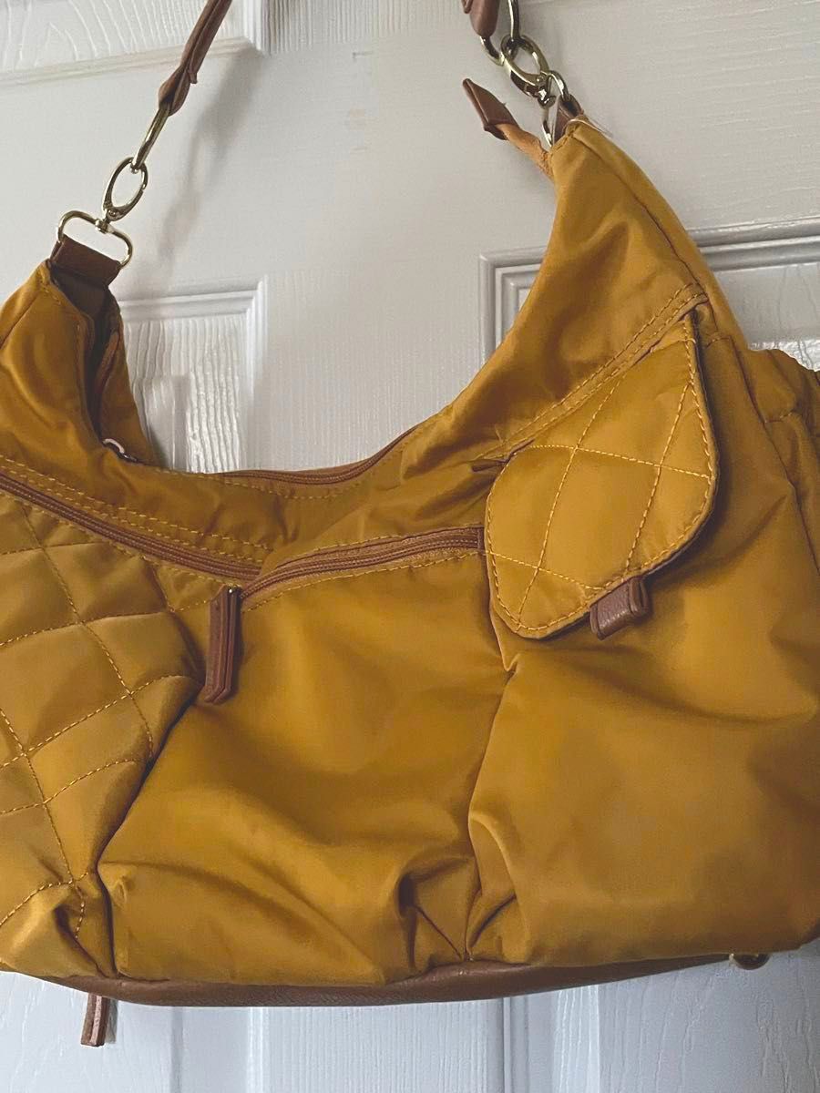 お値下げ 美品 お出かけに ポケットたくさん ハンドバッグ 小旅行にも便利 ショルダーバッグ ナイロン 斜め掛け|Yahoo!フリマ(旧PayPayフリマ)