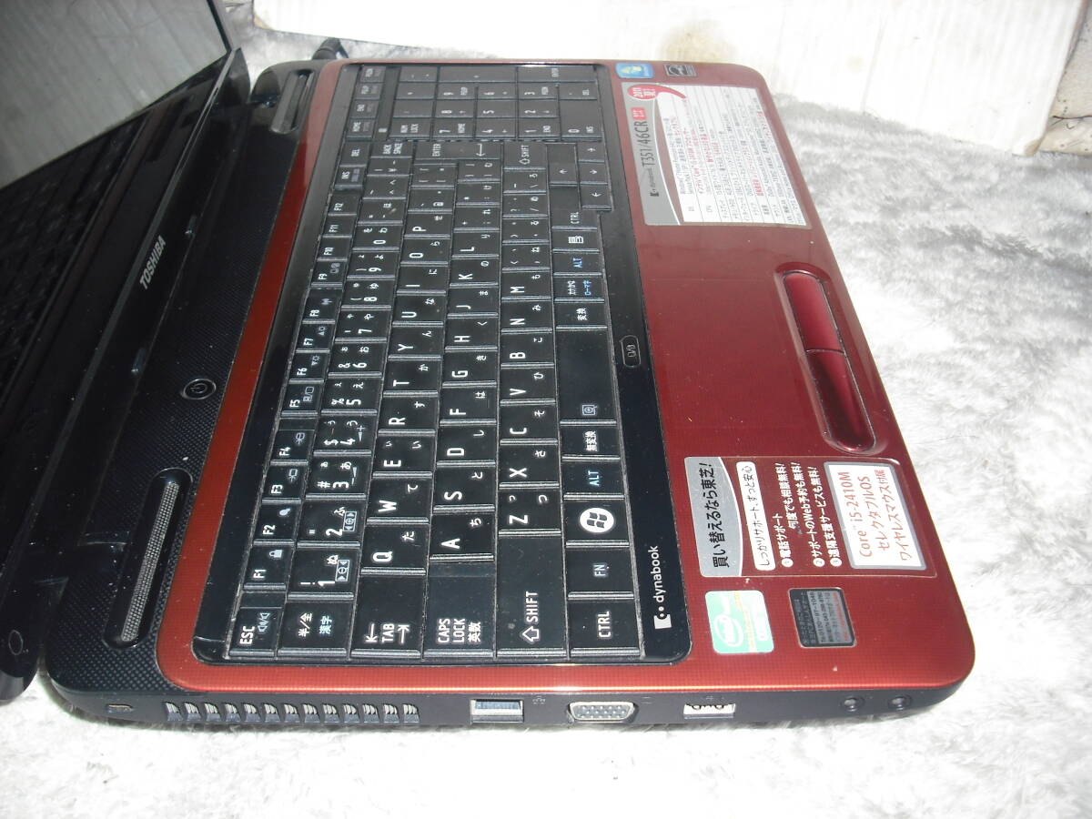  покупка выгода! Toshiba dynabook T351/46CR Win10 Home 64bit Intel Core i5-2410M 2.30GHz 4GB 750GB 15.6 type оттенок красного Li-Office AC есть *p1253*
