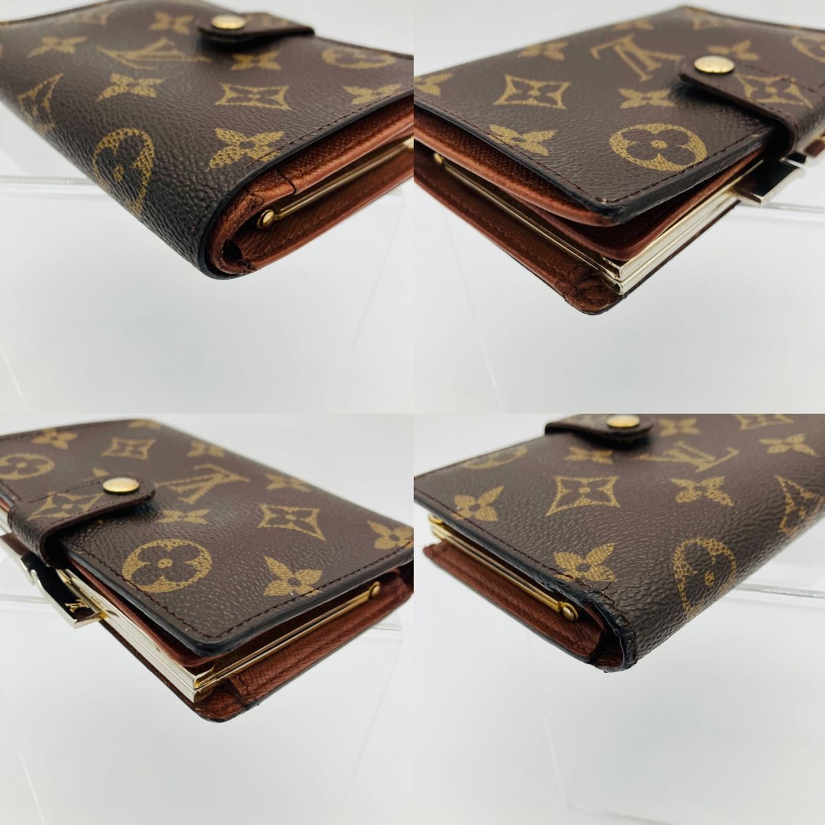 LOUIS VUITTON ルイヴィトン モノグラム ヴィエノワ 折り財布 ポルトモネビエヴィエノワ 財布 がま口　813