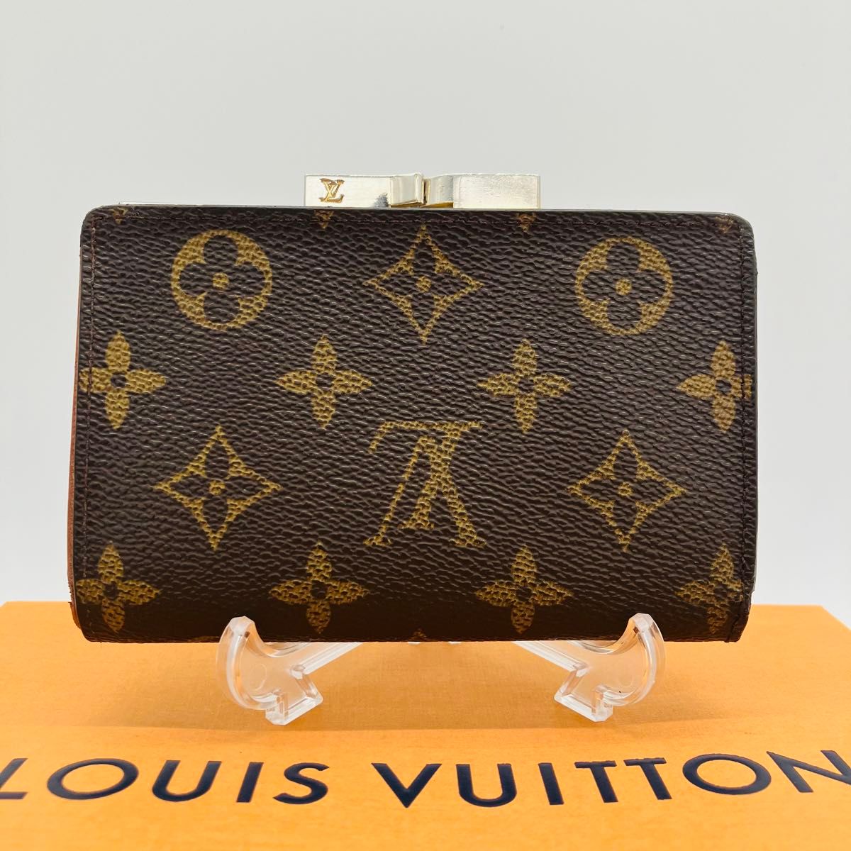 LOUIS VUITTON ルイヴィトン モノグラム ヴィエノワ 折り財布 ポルトモネビエヴィエノワ 財布 がま口　813