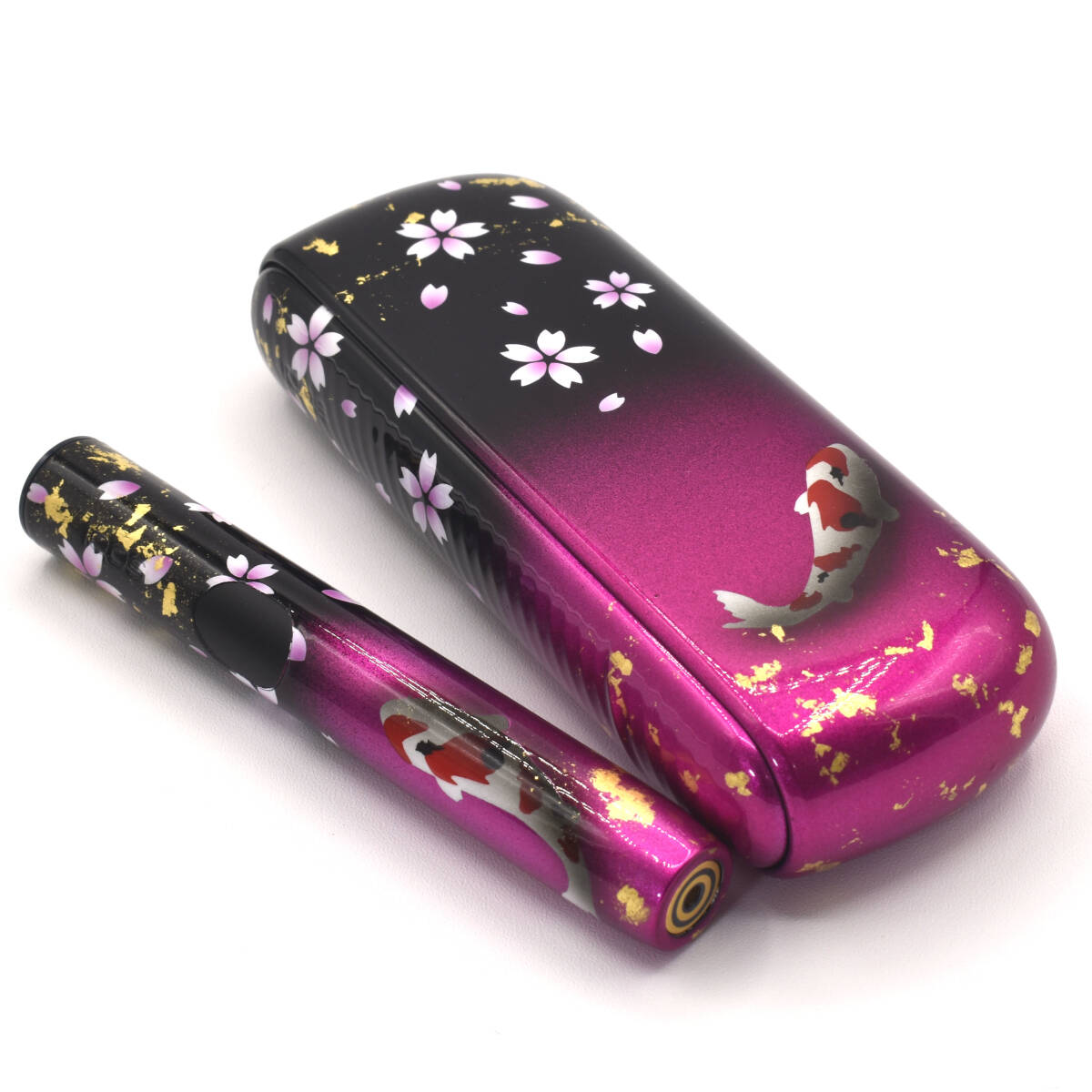 IQOS ILUMAi カスタムペイント 桜鯉柄 和柄 ピンク 新型 最新 IQOS ILUMAi カスタムペイント 桜鯉柄 ピンク