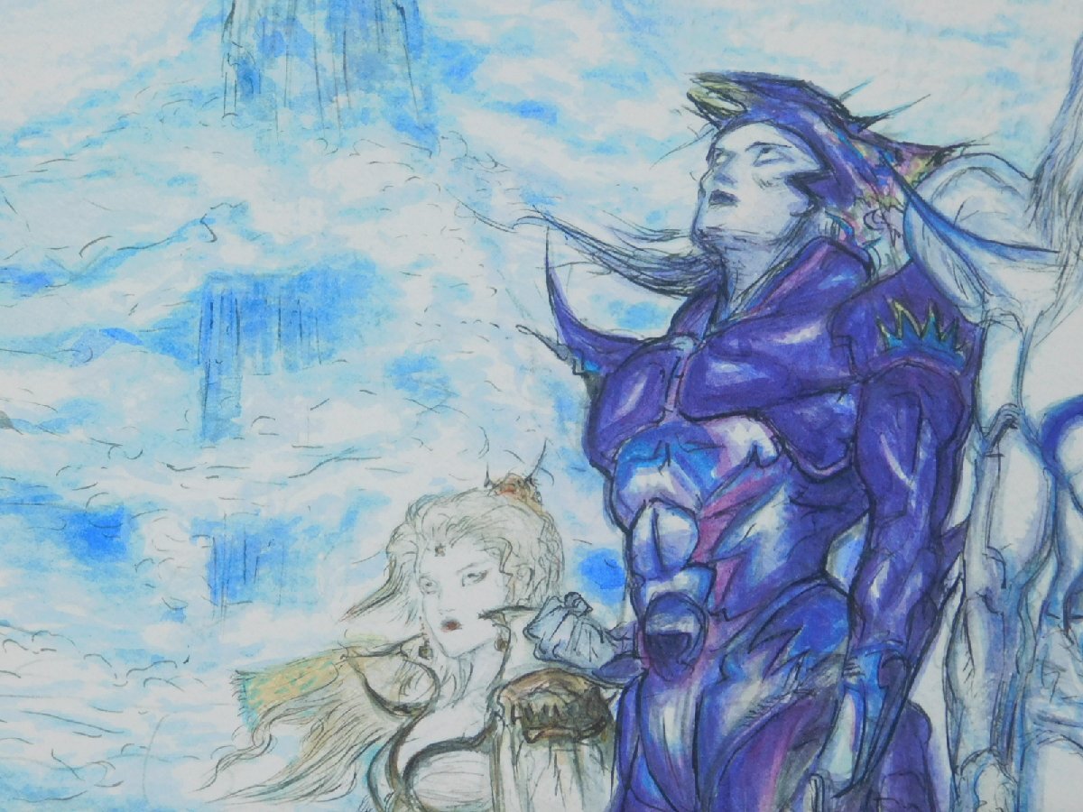 天野喜孝 プレリュード FF4 ミクストメディア 版画 額装 専用 天野喜孝 プレリュード FF4 ミクストメディア 版画 額装 専用