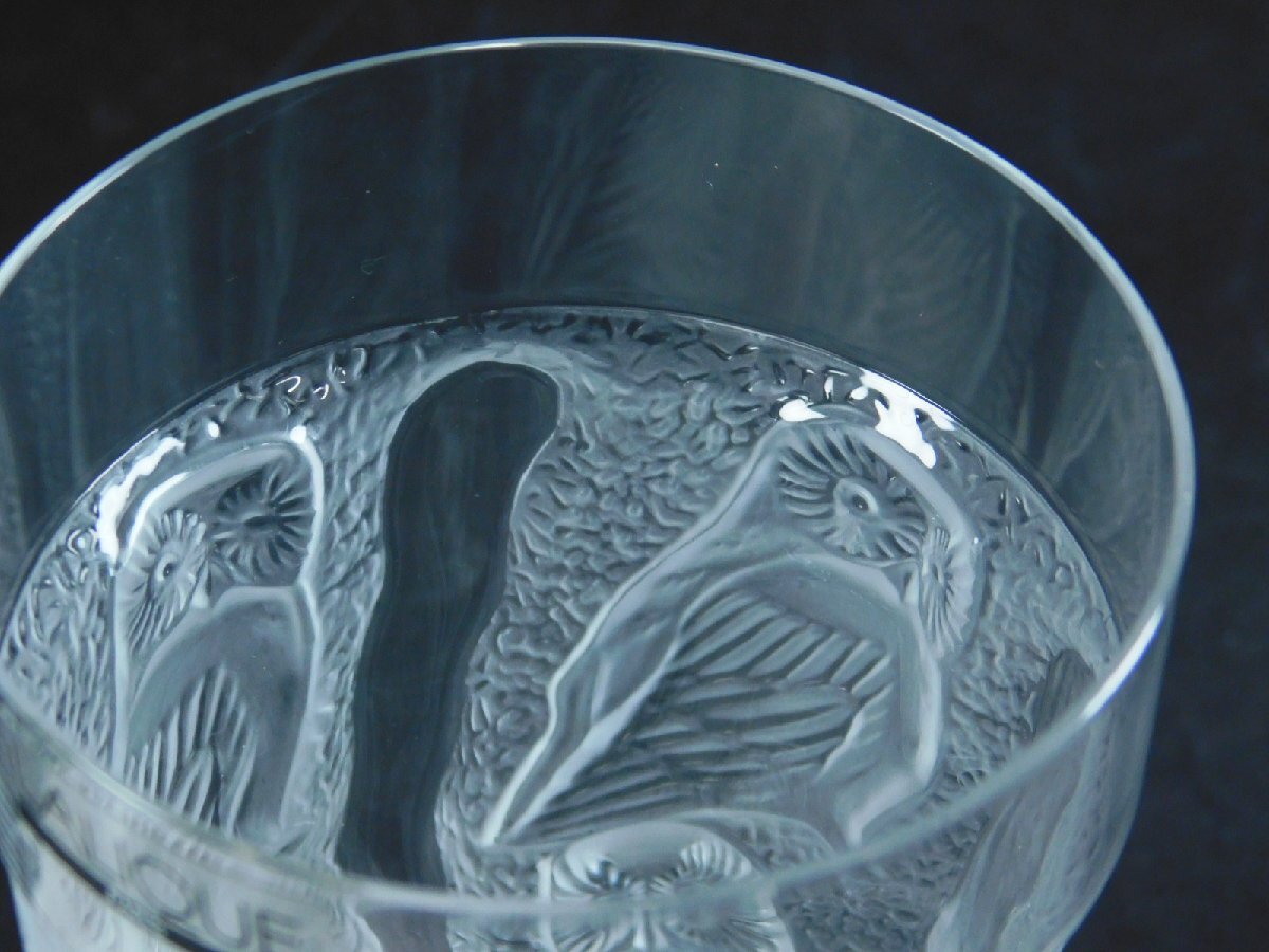 ラリック社 LALIQUE PARIS ユロット フクロウ タンブラー グラス 未使用 長期保管品AC24041411_画像5