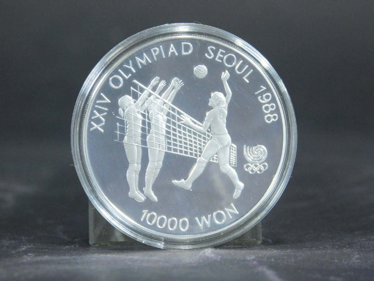 ソウルオリンピック 1988 記念コイン SEOUL 記念硬貨 5枚セット 3枚銀貨(専用ケース)①長期保管品AC24042129の画像3
