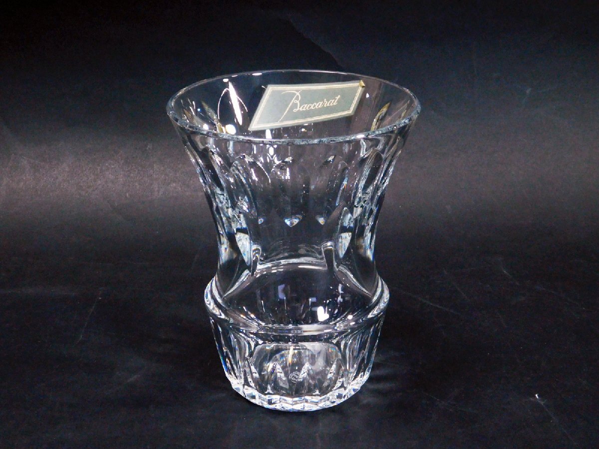 バカラ Baccarat クリスタルガラス フラワーベース((花瓶 飾壺)長期保管品AC24042817_画像2
