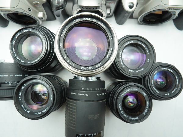 ★キヤノン AF一眼&レンズなど★EOS 750QD/1000 S/650/10QD/1000QD/Kiss7/SIGMA/ 等 計:28点まとめ【ジャンク品】29826の画像9