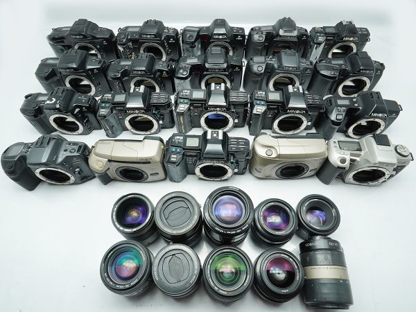 ★ミノルタ AF一眼&純正レンズなど★α7xi/5xi/3xi/707si/7700i/VECTIS S-1/V LENS/ 等 計:30点まとめ【ジャンク品】29890の画像1