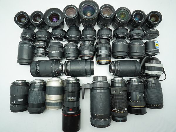 ★ニコン マウントAFレンズなど★AF NIKKOR/TAMRON/SIGMA/Kenko/Tokina/ 等 計:40点まとめ【ジャンク品】29988