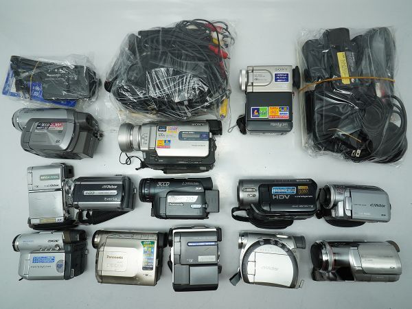 ★ビデオカメラなど★Panasonic/SONY/Victor/ 等 計:13点まとめ【ジャンク品】29985