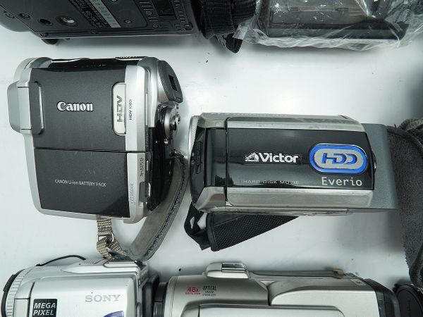 ★ビデオカメラなど★SONY/Victor/Canon/Panasonic/ 等 計:13点まとめ【ジャンク品】29984