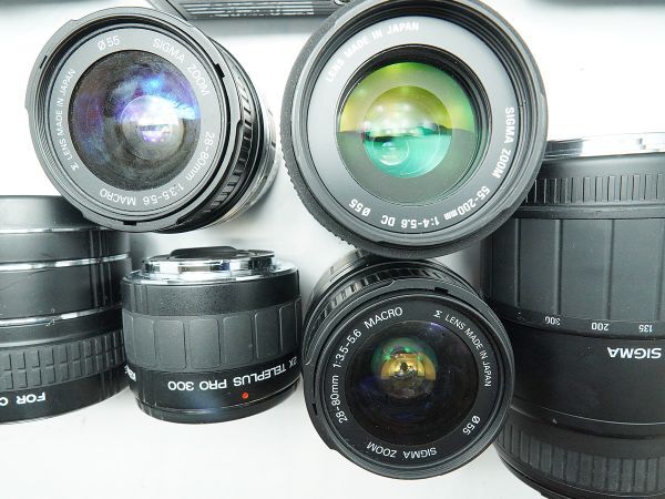 ★キヤノン AF一眼&レンズなど★EOS 700QD/1000QD/1000 S/100QD/630/KissⅢL/SIGMA/ 等 計:28点まとめ【ジャンク品】29975