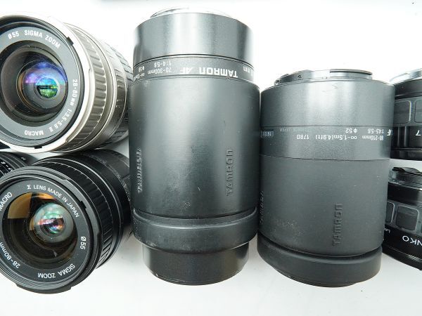 ★キヤノン AF一眼&レンズなど★EOS 750QD/630/620/1000QD/650/IXE/SIGMA/ 等 計:28点まとめ【ジャンク品】29974