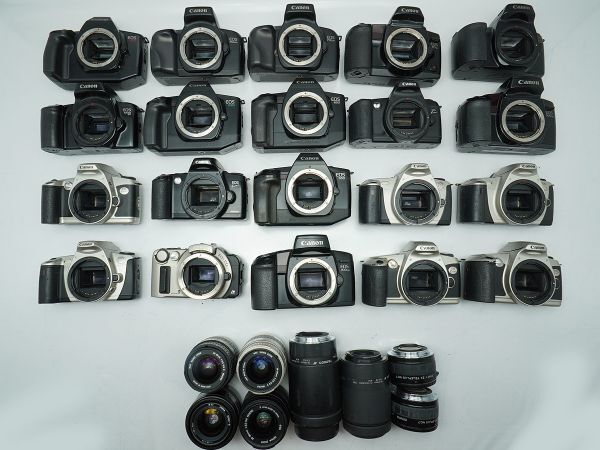 ★キヤノン AF一眼&レンズなど★EOS 750QD/630/620/1000QD/650/IXE/SIGMA/ 等 計:28点まとめ【ジャンク品】29974