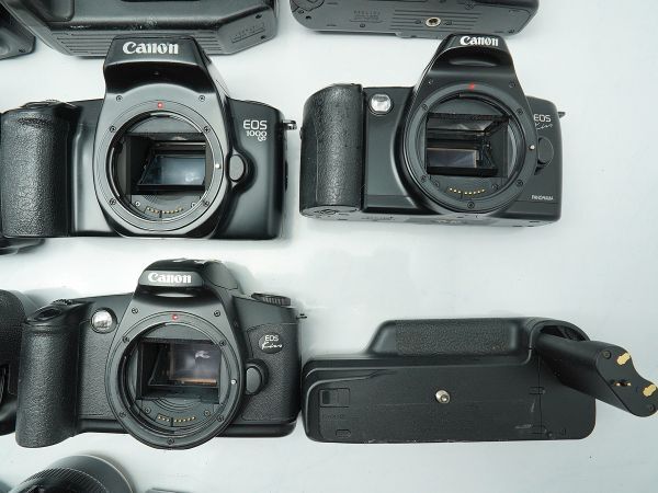 ★キヤノン AF一眼&レンズなど★EOS 630/650/850/100QD/1000QD/Kiss/SIGMA/ 等 計:30点まとめ【ジャンク品】29973