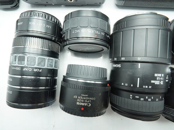 ★キヤノン AF一眼&レンズなど★EOS 630/650/850/100QD/1000QD/Kiss/SIGMA/ 等 計:30点まとめ【ジャンク品】29973_画像8