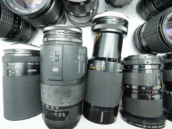 ★キヤノン 純正MFレンズなど★LENS FD/FL/TEFNON/TAMRON/SIGMA/Tokina/ 等 計:35点まとめ【ジャンク品】29960_画像2