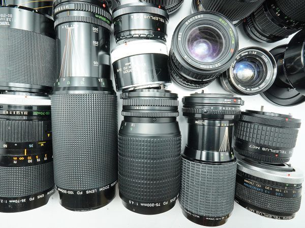 ★キヤノン 純正MFレンズなど★LENS FD/EX/KOMURA/SIGMA/Tokina/OSAWA/ 等 計:35点まとめ【ジャンク品】29959_画像3