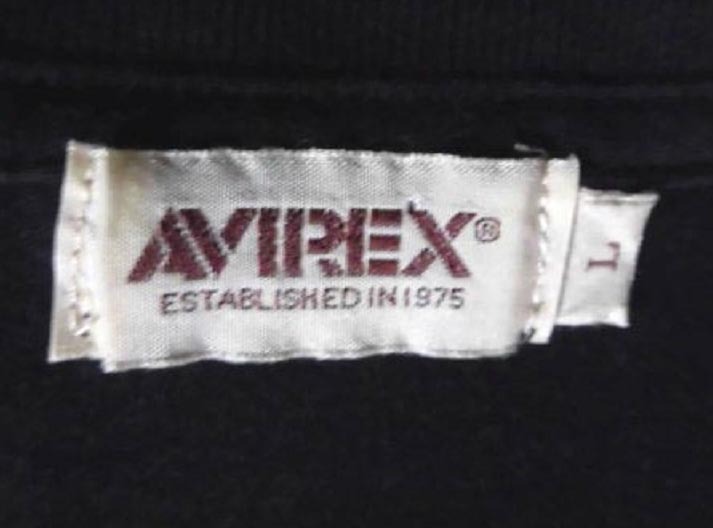 AVIREX アヴィレックス USAFA ミックスカスタム 半袖 Vネック ポケット付 Tシャツ 定7590円 BLK L USED 良品/アビレックス_画像5