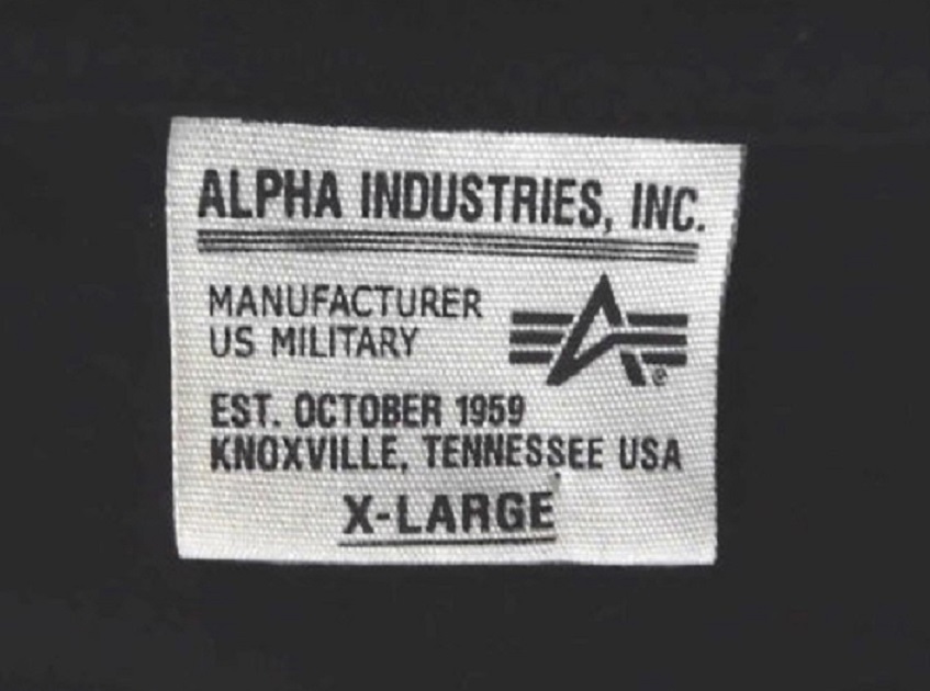 ALPHA アルファ U.S.ALPHA FORCE Tシャツ 半袖 迷彩カモフラロゴ 正規品 BLK XL 使用少 美品/アメリカ空軍U.S.A.F.米空軍トップガンAVIREXの画像5