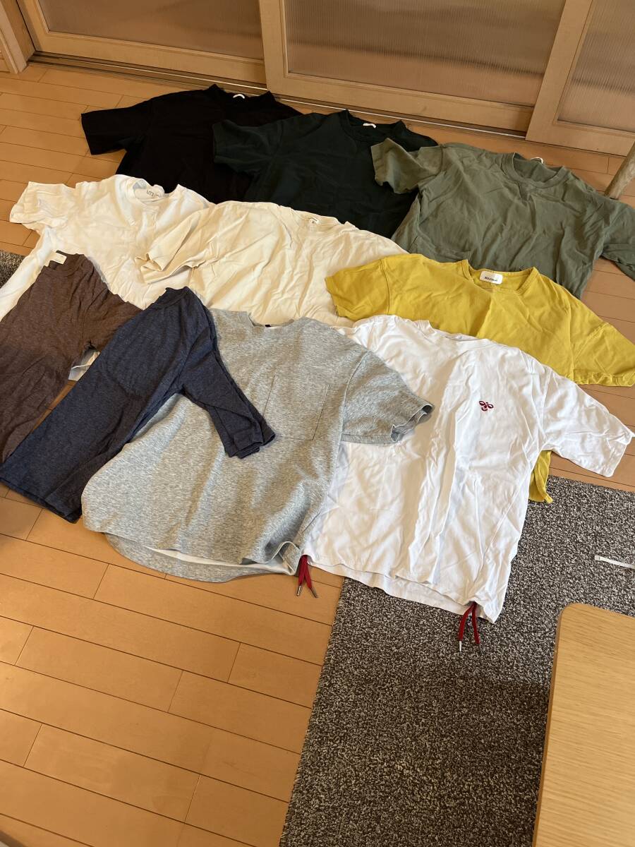 10 pieces set! T-shirt cut and sewn various large amount!hyumeru, Uniqlo, Muji Ryohin Pokemon men's rose sweat cloth other 