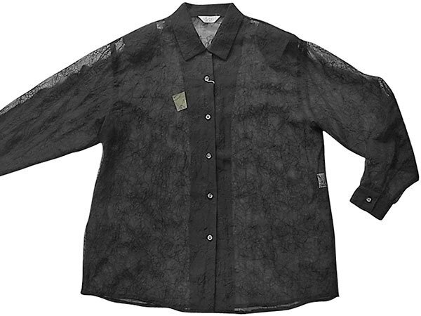 ブラウス 　長袖 　黒 　ブラック 　11R 　刺繍 　（新品） 　No.1474 　◆::_ブラウス 長袖 新品