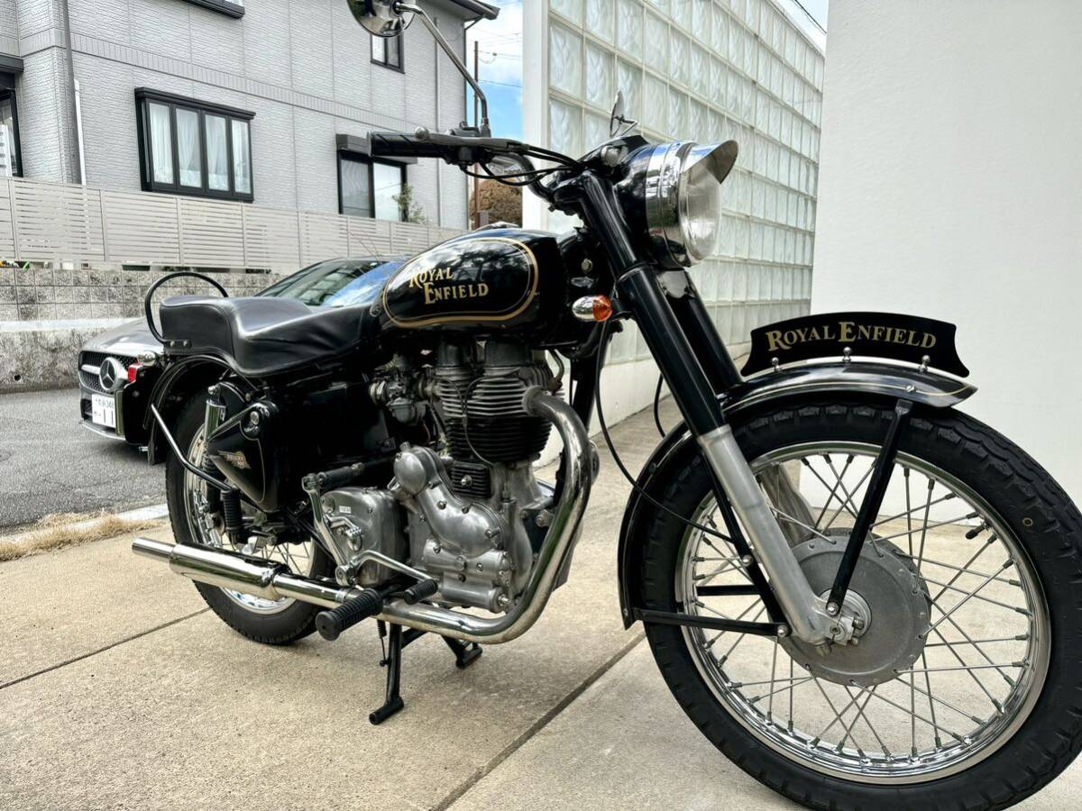 ロイヤルエンフィールド アイアン Bullet 500 ブリット 美車です。 車検R6年9月 新品パーツ多数！の画像2