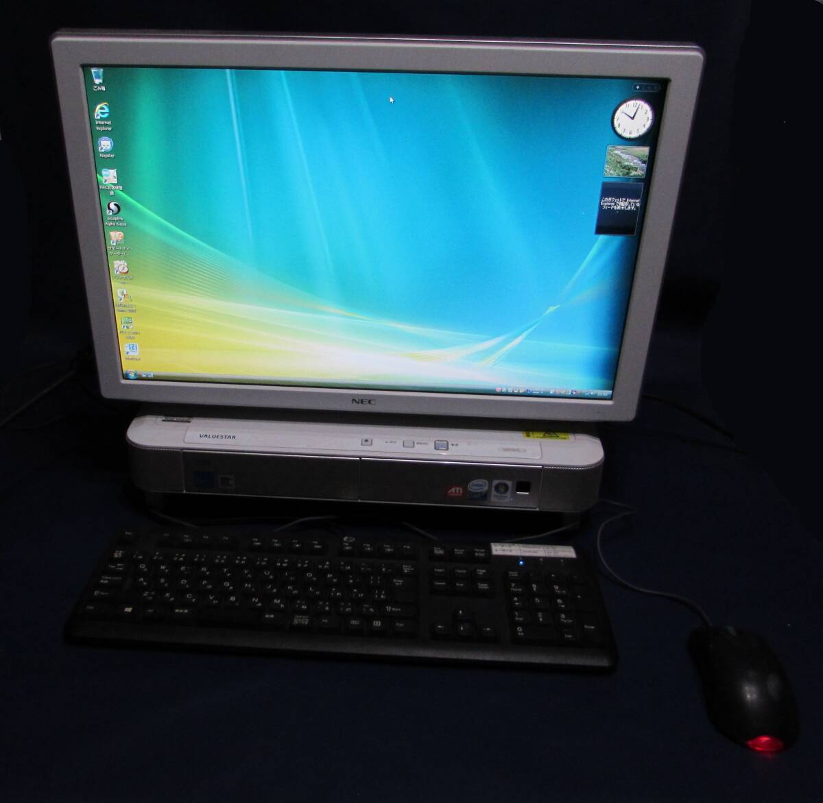 [NoPC022] NEC VALUESTAR VW770/K 一体型 中古稼働良品_画像1