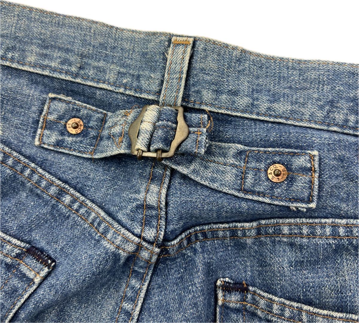 Levi's ☆ 702-0917 BIGE 初期 復刻 シンチバック デニムパンツ ジーンズ W30 アメカジ ストリート オールド 古着 人気 リーバイス■Ja7407_画像6