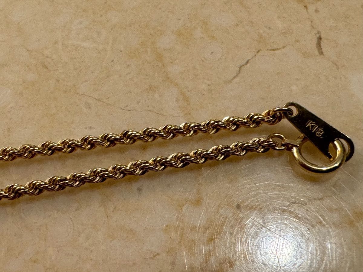 Supreme Justice Gold Pendant 14k&18kロープチェーン幅約2㎜ 長 Supreme Justice Gold Pendant 14k&18kロープチェーン幅約2㎜ 長