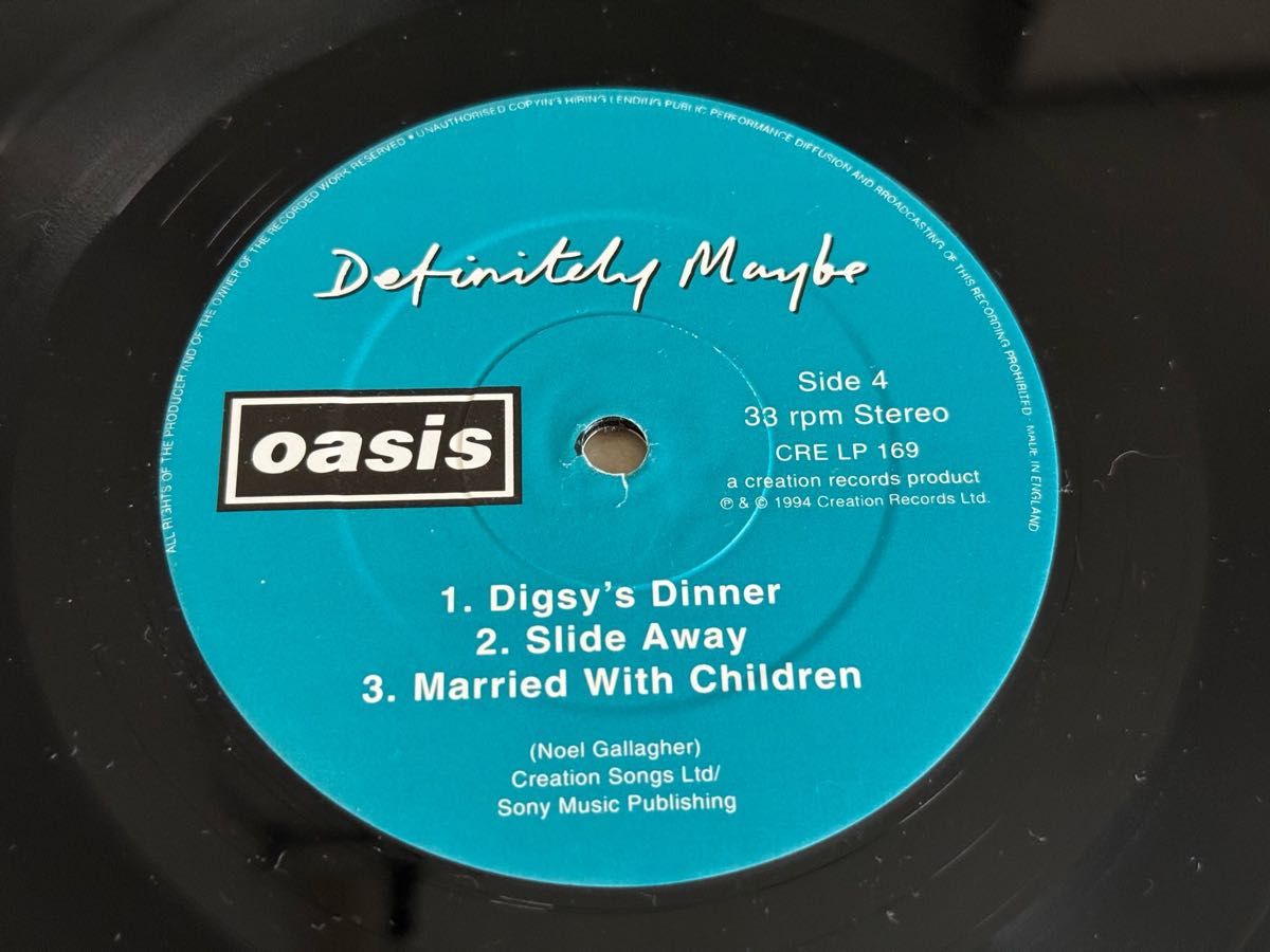 ◆希少oasis /Definitely Maybe /UK盤2LPレコード◆名盤◆オアシス Oasis◆ Gallagher◆