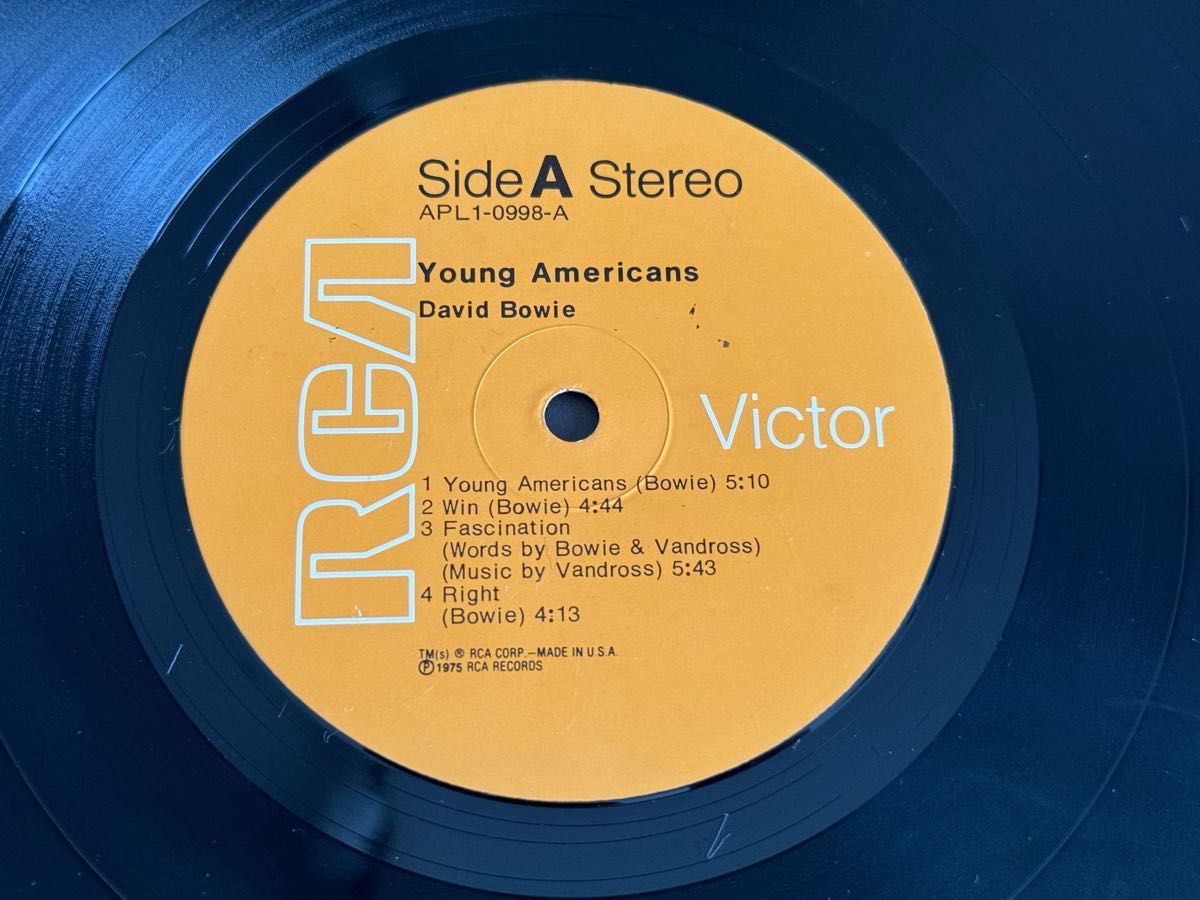 ◆希少David Bowie / Young Americans/デヴィッド・ボウイ / ヤング・アメリカンズ◆US盤LPレコード