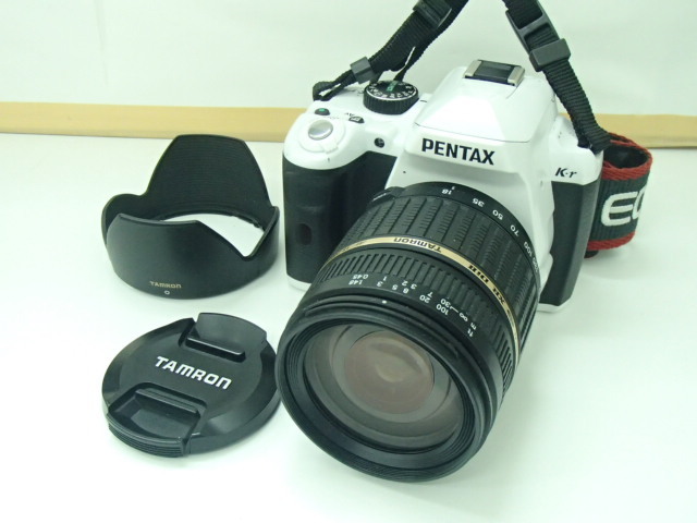 #60260【中古品】ペンタックス PENTAX K-r デジタルカメラ ホワイトボディ/レンズ TAMRON AF LD XR DiⅡ 18-200ｍｍ F3.5-6.3 [IF] MACRO_画像1