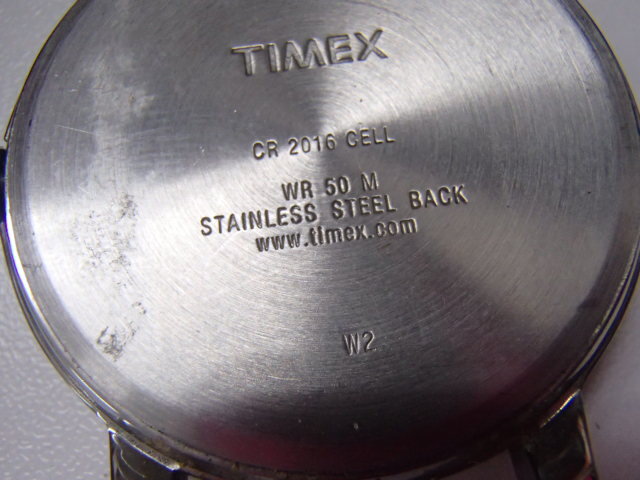 #60410【中古品】TIMEX タイメックス CR2016 CELL 腕時計 布ベルト 動作未確認の画像6
