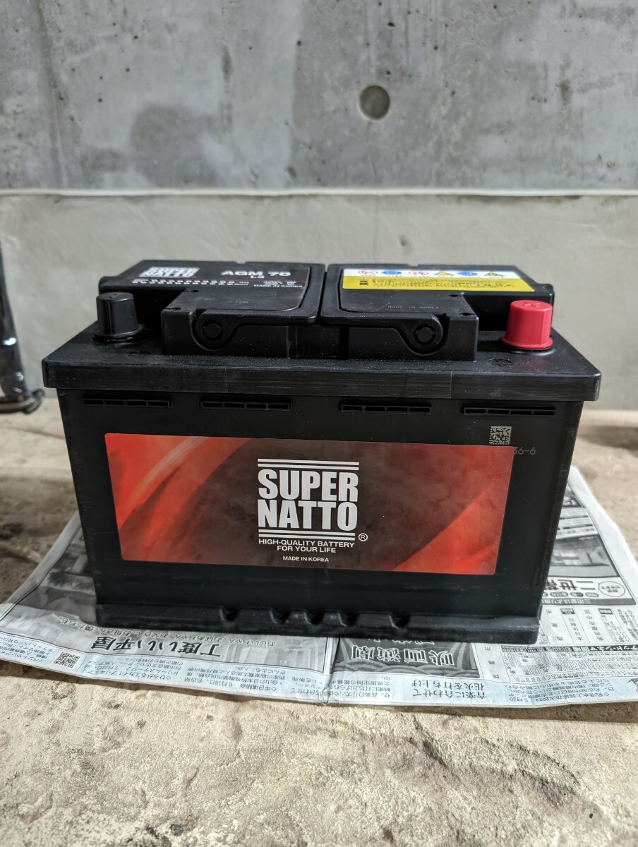 欧州車バッテリー　AGM-L3　570-901-076　CWORKS　2022年製　JIS規格テスター検査品　23082401