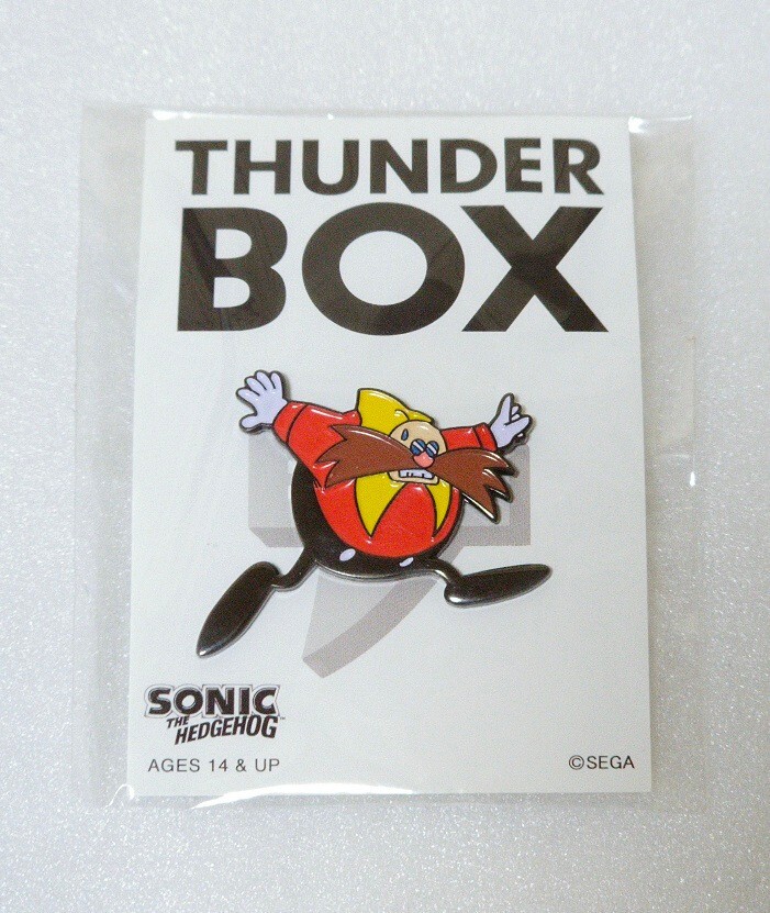  ultra rare * new goods * Sonic * The * Hedgehog dokta-eg man pin badge THUNDER BOX Sega Sonic adventure mystery. shop 